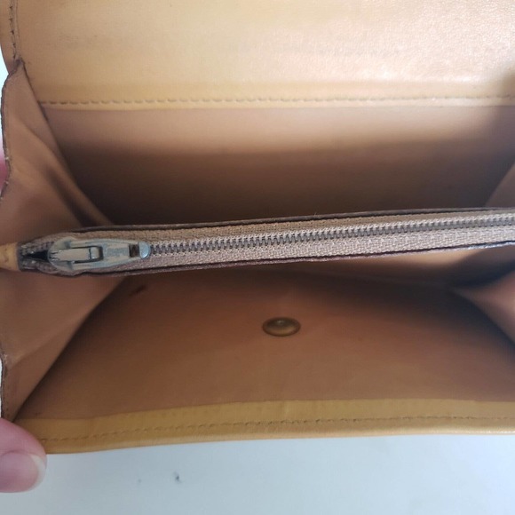 Celine Vintage Medium Envelope Leather Compact Wallet Macadam Brown Unisex Purse - Picture 5 of 10